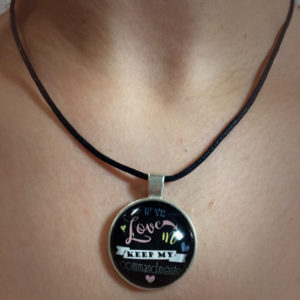 Necklace with mutual theme pendant