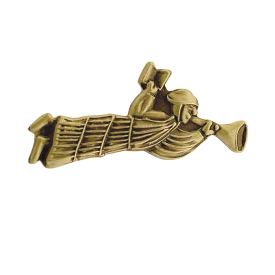 Nauvoo Angel Pin  Antique Gold