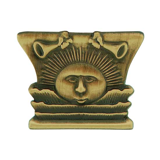 Nauvoo Temple Sunstone Pin -  Antique Gold
