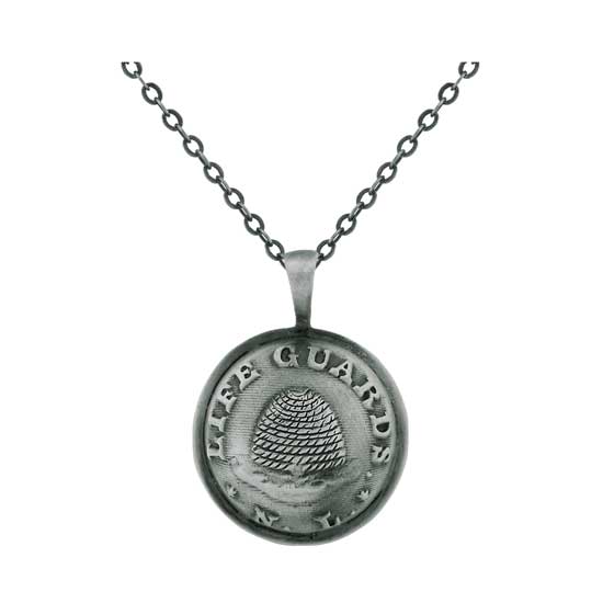 Nauvoo Legion Replica Button Necklace  Antique Silver