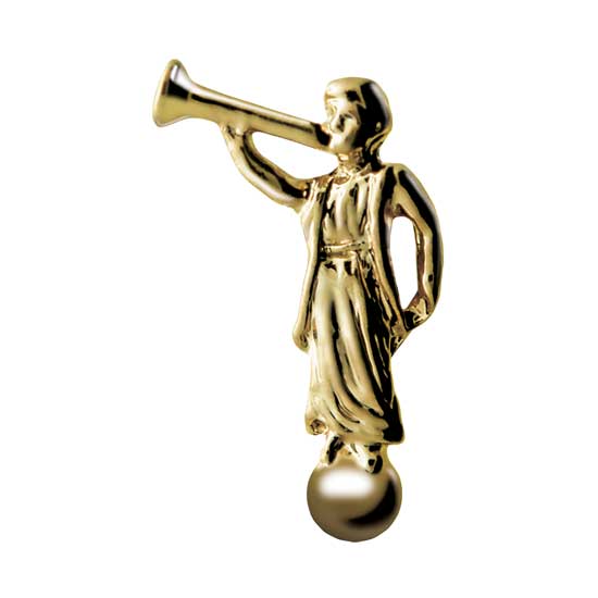 Angel Moroni Pin  Silver