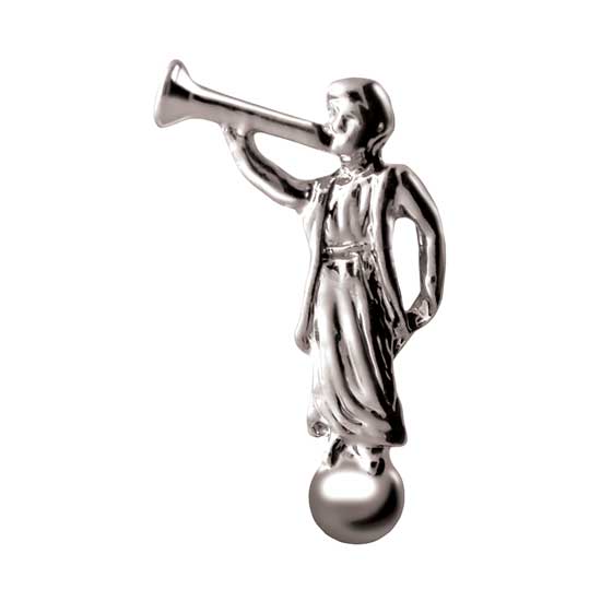 Angel Moroni Pin  Silver