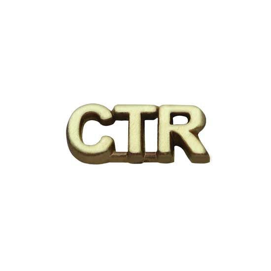CTR pin  Antique Gold