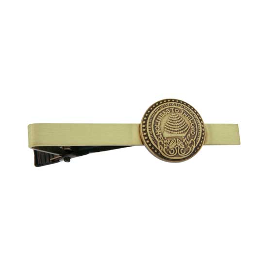Salt Lake City Temple Doorknob Tie Bar  Antique Gold