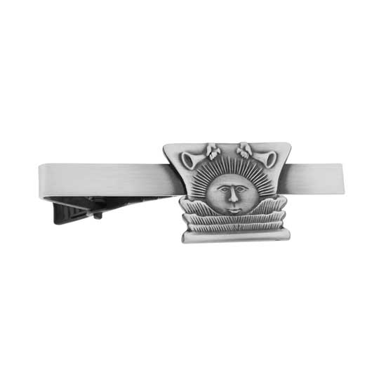 Nauvoo Sunstone Tie Bar  Antique Silver