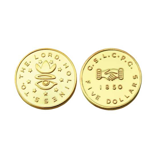 1850 $10.00 Mormon Gold Coin Replica