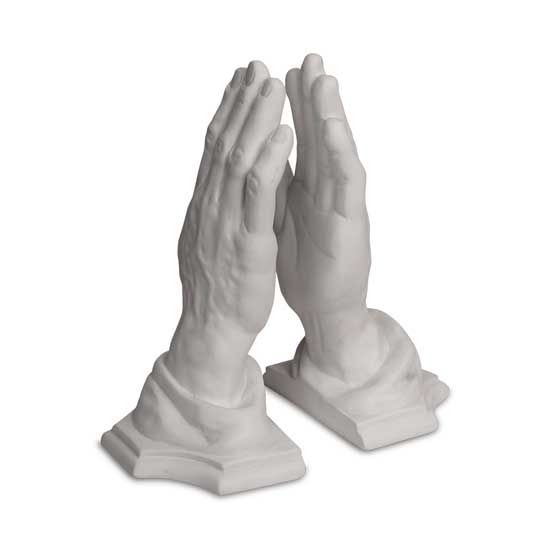 Praying Hands Bookends Statue