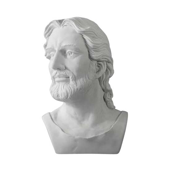 Christ Bust White Statue  3 inches