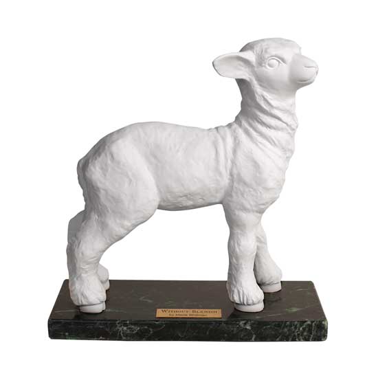 Without Blemish Statue  9 inches