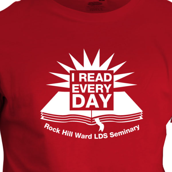 I Read Every Day RED Program Award T Shirt