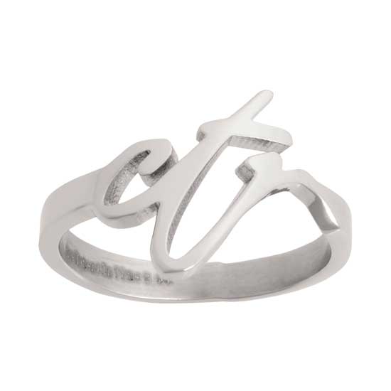Cursive Small CTR Ring