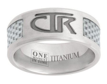 Titan Titanium White Inlay CTR Ring