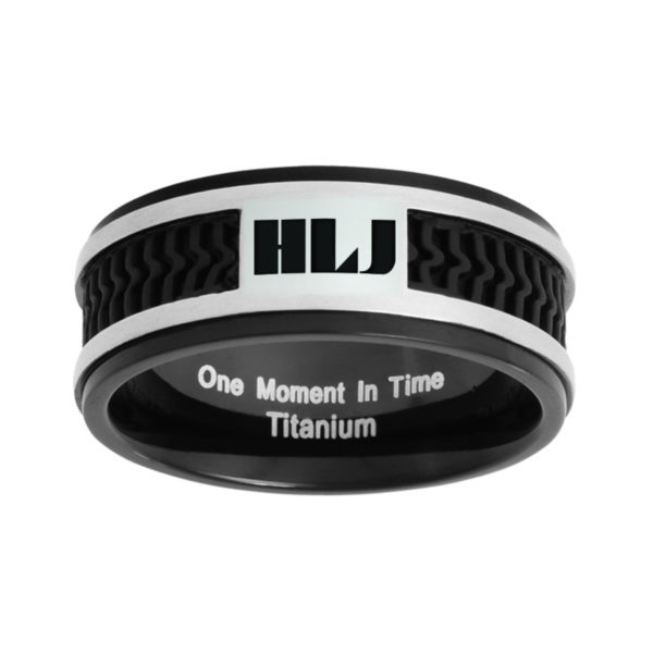 Spanish Elements Black Titanium with Rubber Inlay