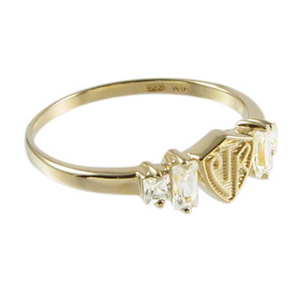 Baguette CTR Ring - White Gold