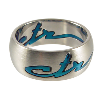 Blue Signature CTR Ring