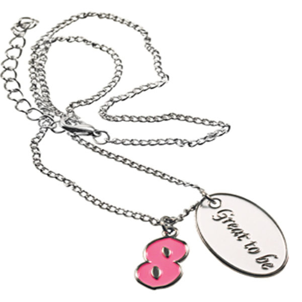 Pink It's Great To Be Eight Necklace