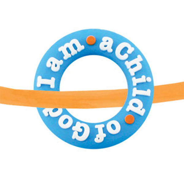 I Am a Child of God Necklace (Blue)