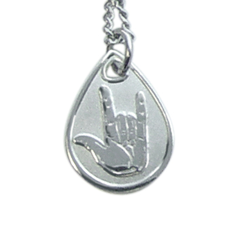 I Love You Sign Language Necklace I Love You Sign Language Necklace