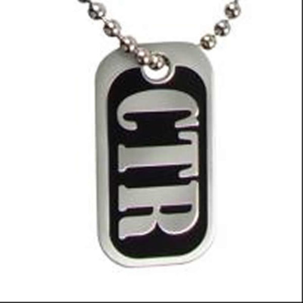 Black Mini CTR Dogtag Necklace