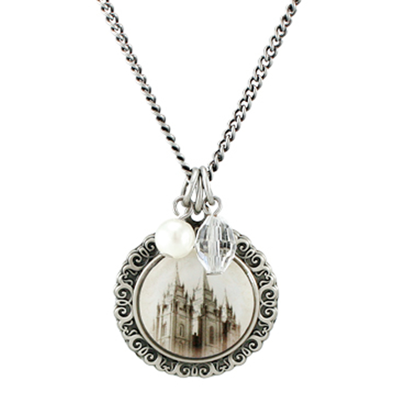 Salt Lake Temple Cameo Necklace Salt Lake Temple Cameo Necklace