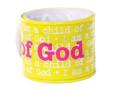 Child of God yellow Slap Bracelet