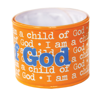 Child of God Orange Slap Bracelet