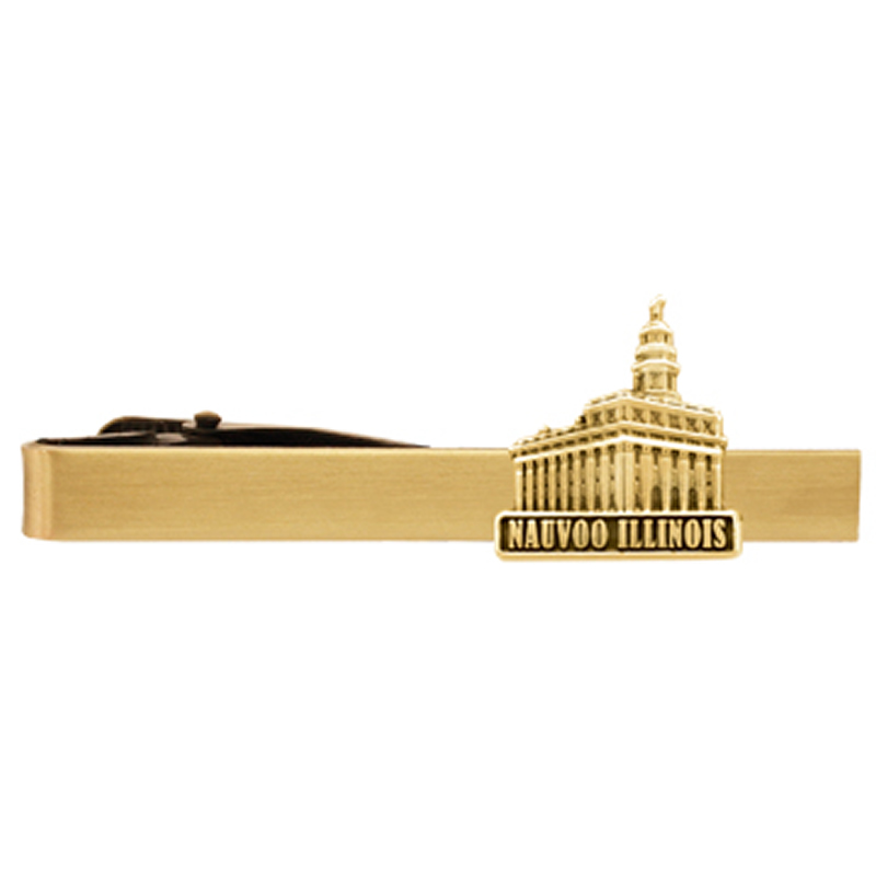 Nauvoo Illinois Temple Tie Bar - Gold Finish Nauvoo Illinois Temple Tie Bar - Gold Finish