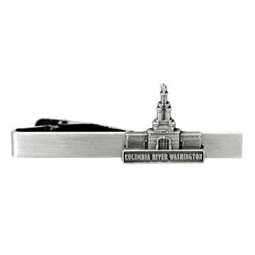 Columbia River Temple Tie Bar - Silver Finish