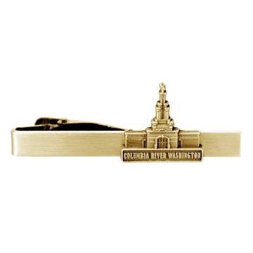 Columbia River Temple Tie Bar - Gold Finish