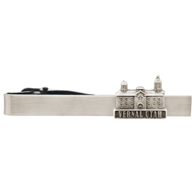 Vernal Utah Temple Tie Bar - Silver Finish Vernal Utah Temple Tie Bar - Silver Finish