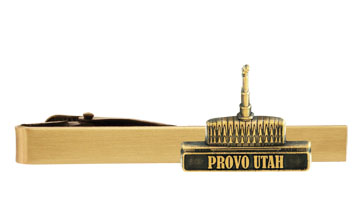 Provo Utah Temple Tie Bar - Gold Finish