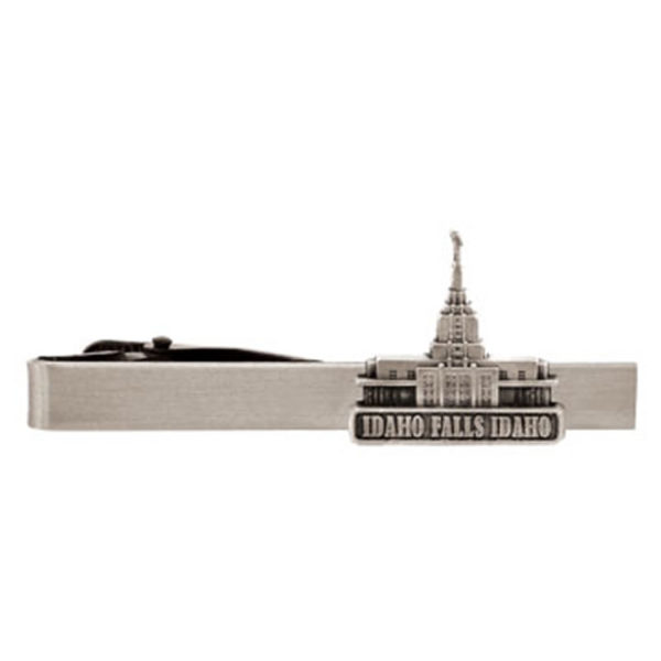 Idaho Falls Idaho Temple Tie Bar - Silver Finish