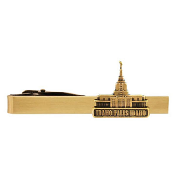 Idaho Falls Idaho Temple Tie Bar - Gold Finish