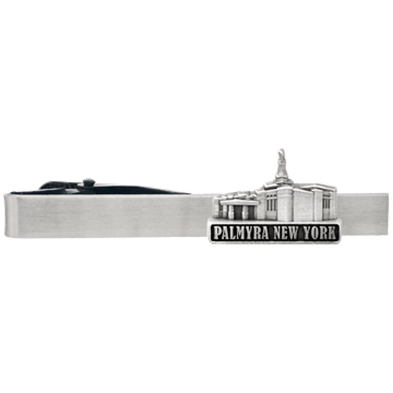 Palmyra New York Temple Tie Bar - Silver Finish Palmyra New York Temple Tie Bar - Silver Finish