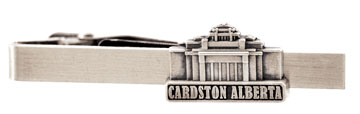 Cardston Alberta Temple Tie Bar - Silver Finish