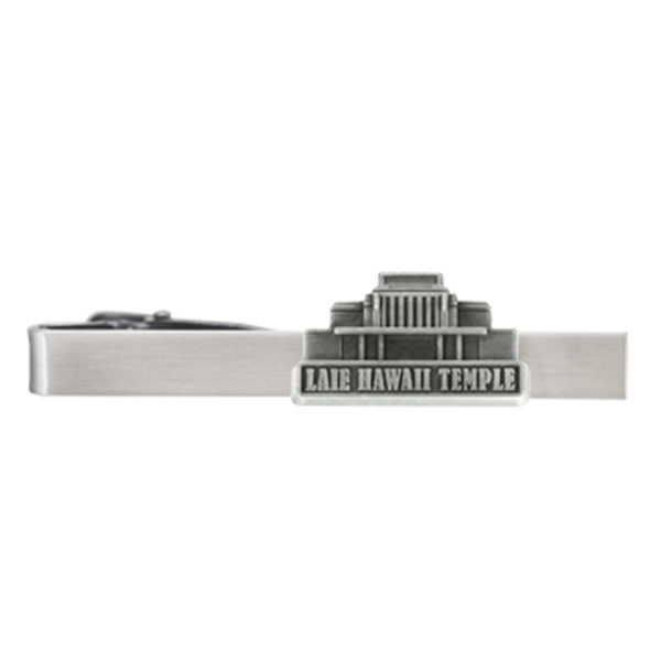 Laie Hawaii Temple Tie Bar - Silver Finish