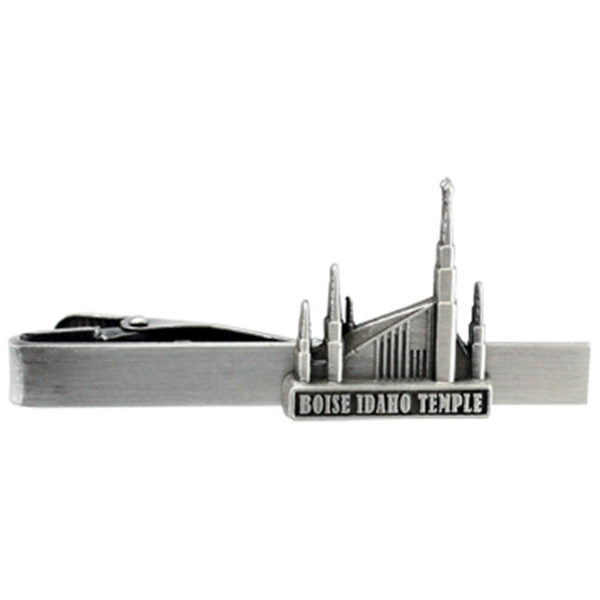Boise IdahoTemple Tie Bar - Silver Finish