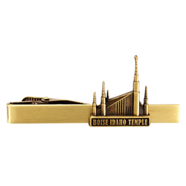 Boise IdahoTemple Tie Bar - Gold Finish