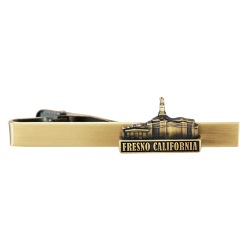 Fresno California Temple Tie Bar - Gold Finish