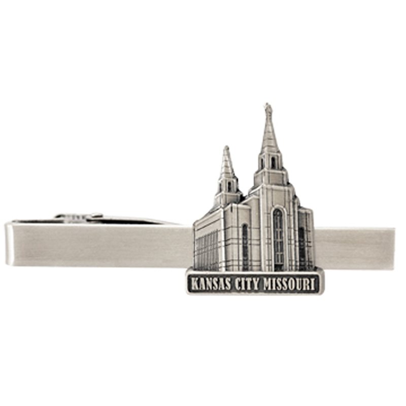Kansas City Temple Tie Bar - Silver Finish Kansas City Temple Tie Bar - Silver Finish