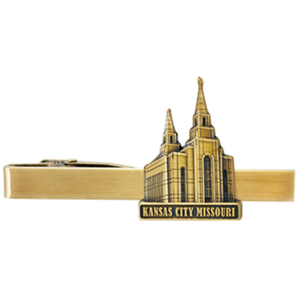 Kansas City Temple Tie Bar - Gold Finish