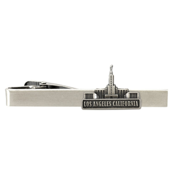 Los Angeles Temple Tie Bar - Silver Finish