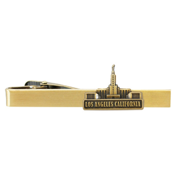 Los Angeles Temple Tie Bar - Gold Finish