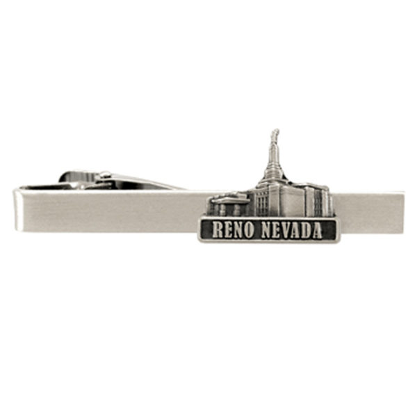 Reno Temple Tie Bar - Silver Finish