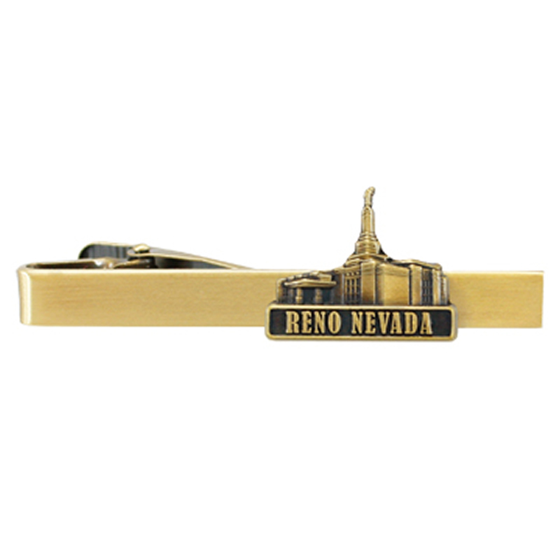 Reno Temple Tie Bar - Gold Finish Reno Temple Tie Bar - Gold Finish
