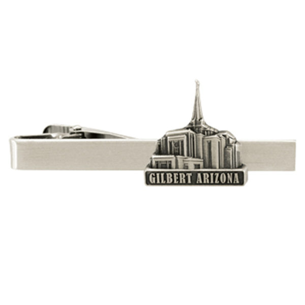 Gilbert Temple Tie Bar - Silver Finish