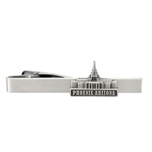 Phoenix Temple Tie Bar - Silver Finish