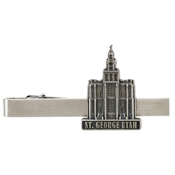 St. George Temple Tie Bar - Silver Finish