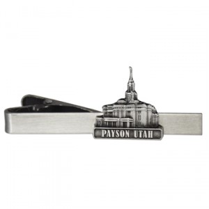 Payson Temple Tie Bar - Silver Finish