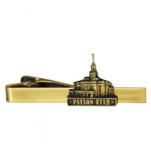 Payson Temple Tie Bar - Gold Finish